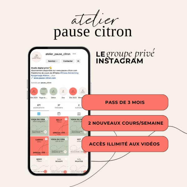 Atelier privé pause citron